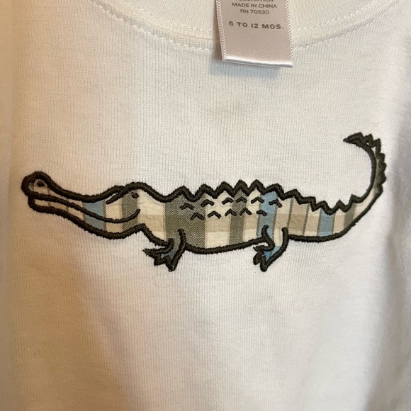 Janie and Jack alligator onesie - Picture 3 of 4